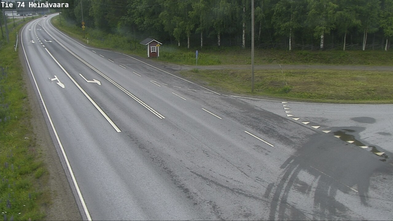 Weather Camera Image Väg 74 Åminne, Heinävaara, Joensuu, Pohjois-Karjala