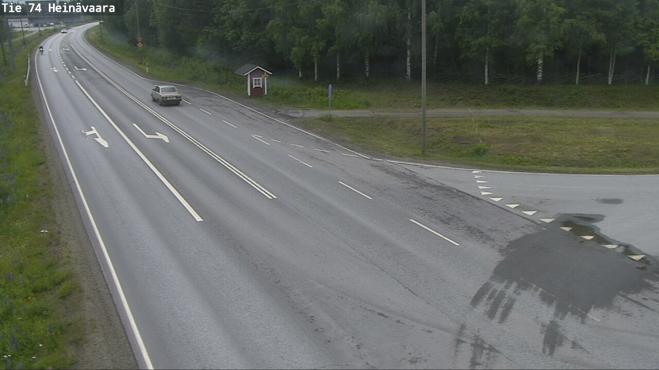 Weather Camera Image Väg 74 Åminne, Heinävaara, Joensuu, Pohjois-Karjala