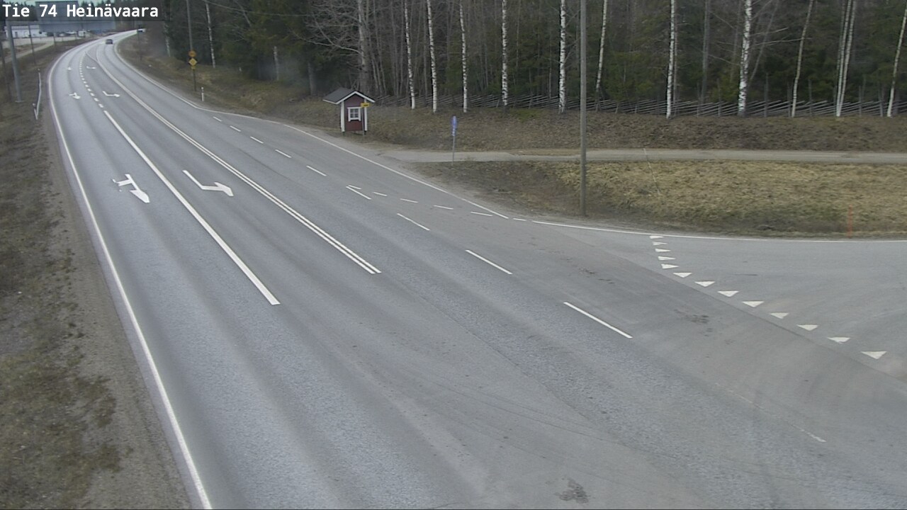 Weather Camera Image Väg 74 Åminne, Heinävaara, Joensuu, Pohjois-Karjala