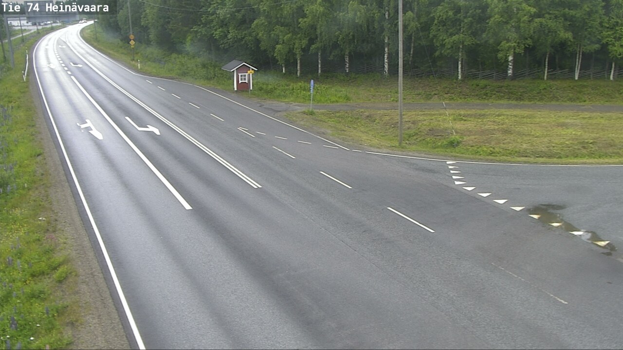 Weather Camera Image Väg 74 Åminne, Heinävaara, Joensuu, Pohjois-Karjala