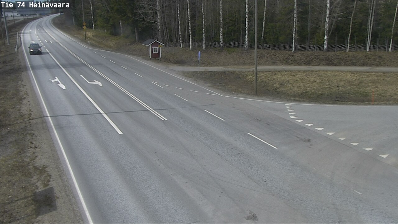 Weather Camera Image Väg 74 Åminne, Heinävaara, Joensuu, Pohjois-Karjala