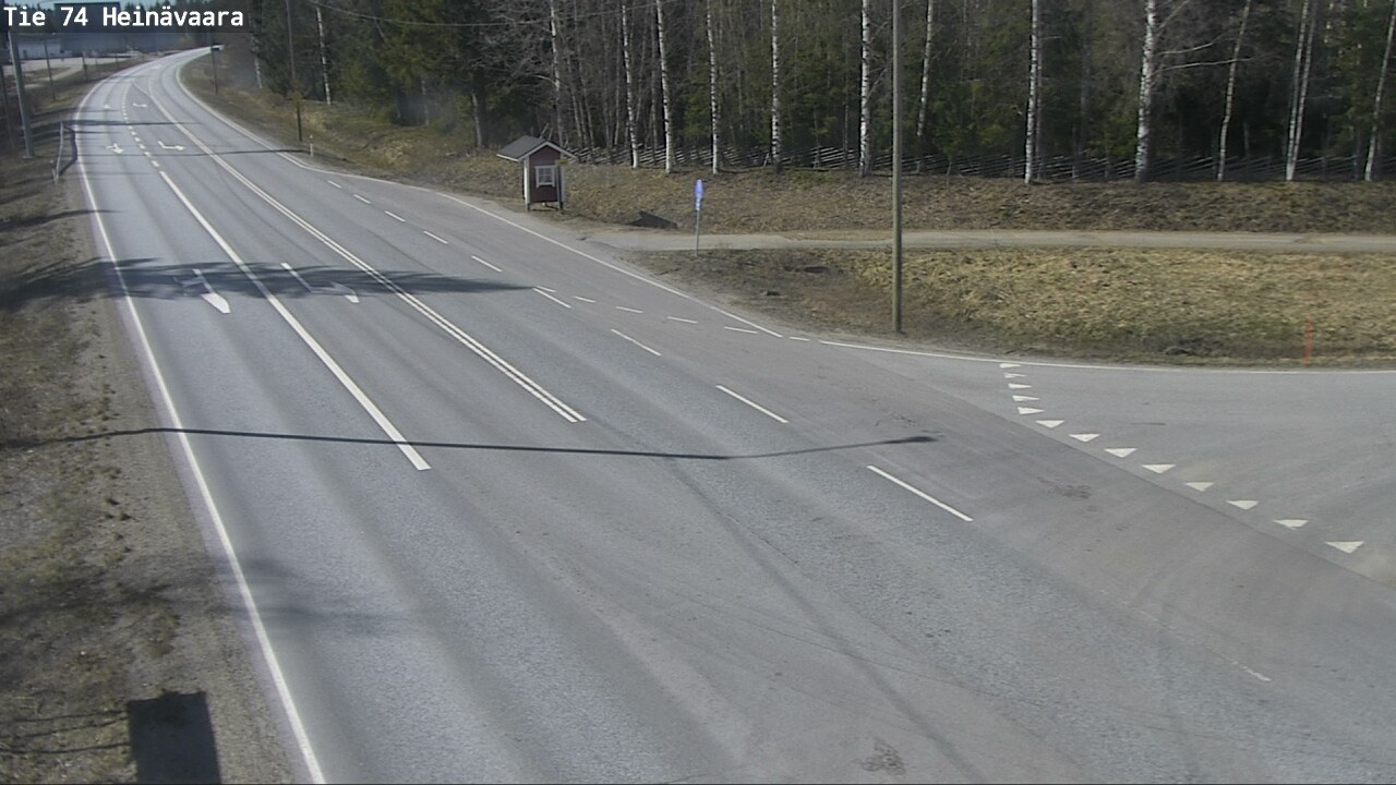 Weather Camera Image Väg 74 Åminne, Heinävaara, Joensuu, Pohjois-Karjala
