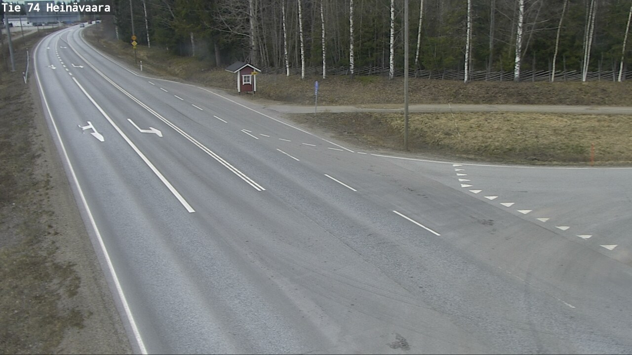 Weather Camera Image Väg 74 Åminne, Heinävaara, Joensuu, Pohjois-Karjala