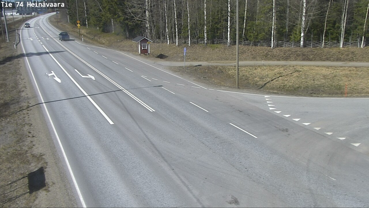 Weather Camera Image Väg 74 Åminne, Heinävaara, Joensuu, Pohjois-Karjala