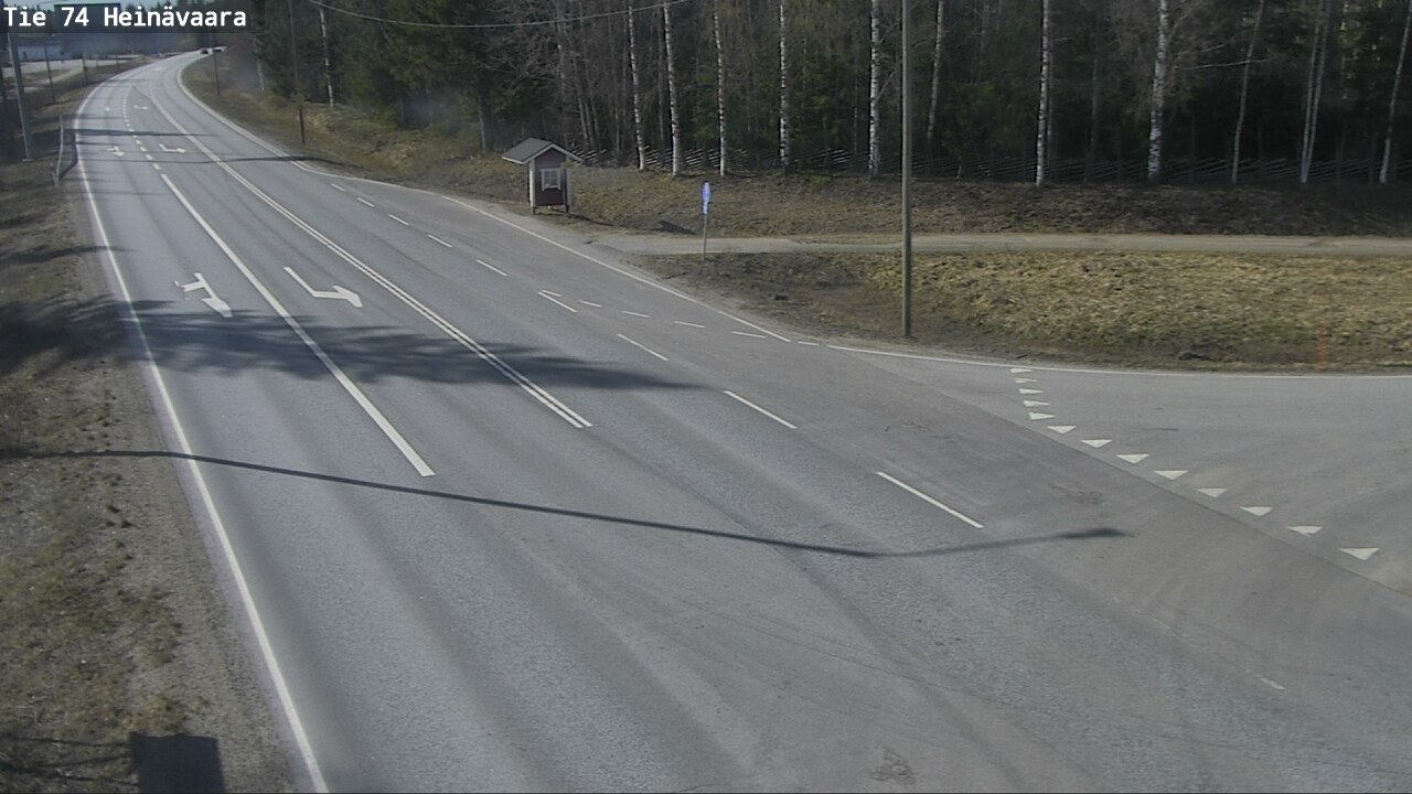 Weather Camera Image Väg 74 Åminne, Heinävaara, Joensuu, Pohjois-Karjala