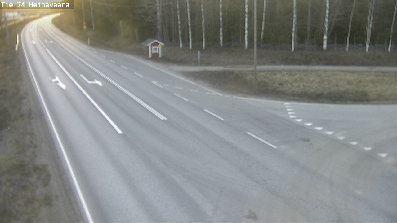Weather Camera Image Väg 74 Åminne, Heinävaara, Joensuu, Pohjois-Karjala