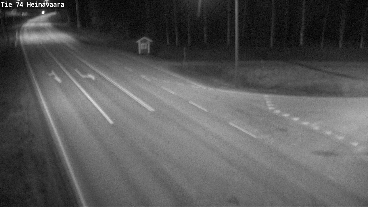 Weather Camera Image Väg 74 Åminne, Heinävaara, Joensuu, Pohjois-Karjala