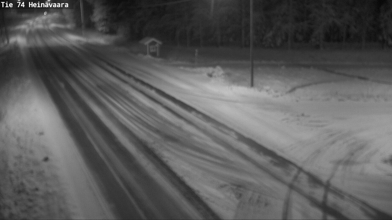 Weather Camera Image Väg 74 Åminne, Heinävaara, Joensuu, Pohjois-Karjala