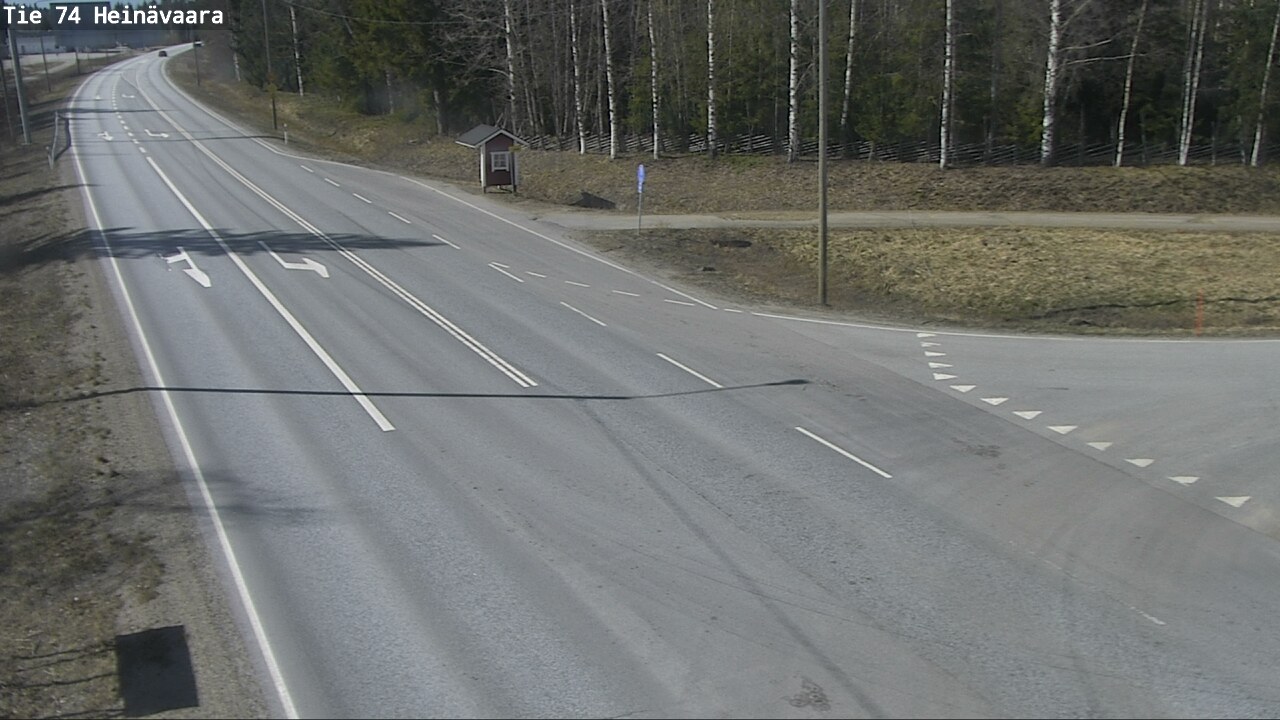 Weather Camera Image Väg 74 Åminne, Heinävaara, Joensuu, Pohjois-Karjala