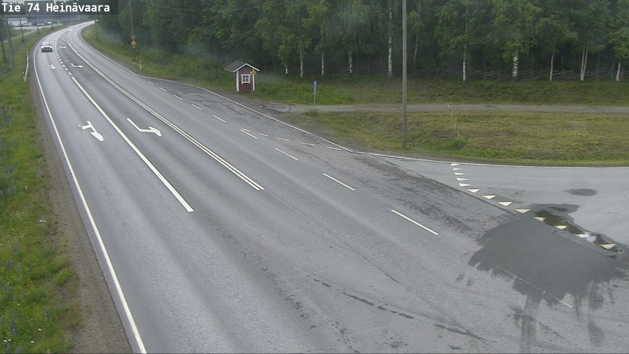 Weather Camera Image Väg 74 Åminne, Heinävaara, Joensuu, Pohjois-Karjala