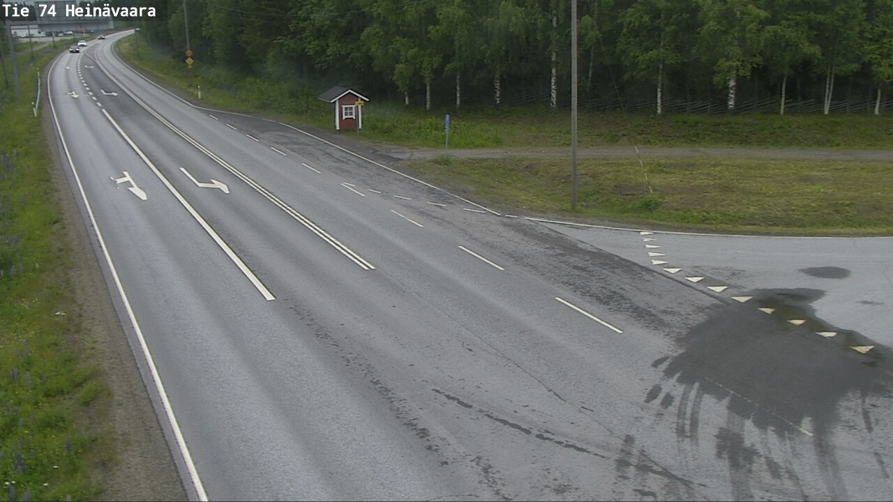 Weather Camera Image Väg 74 Åminne, Heinävaara, Joensuu, Pohjois-Karjala