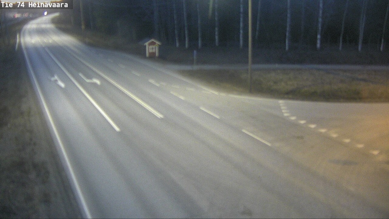 Weather Camera Image Väg 74 Åminne, Heinävaara, Joensuu, Pohjois-Karjala
