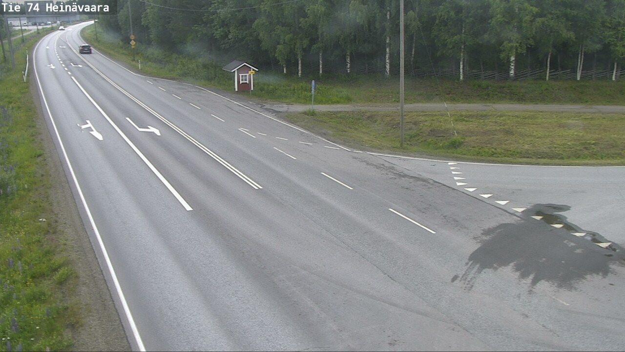 Weather Camera Image Väg 74 Åminne, Heinävaara, Joensuu, Pohjois-Karjala
