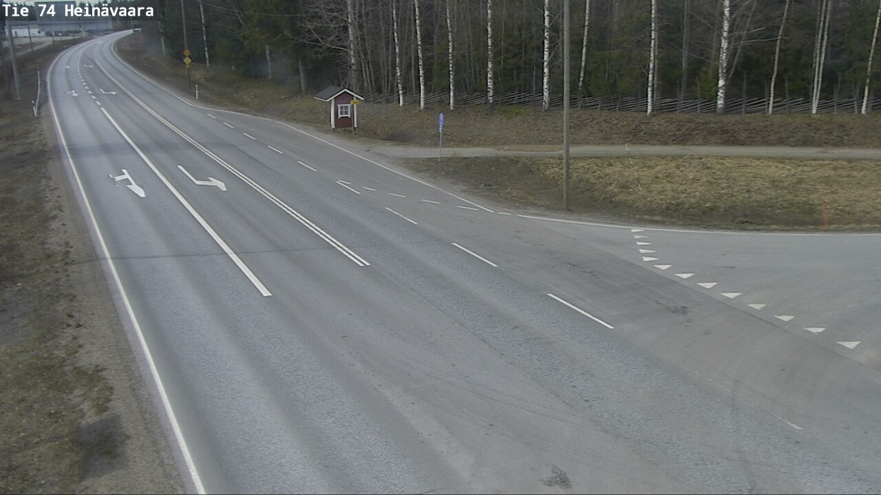 Weather Camera Image Väg 74 Åminne, Heinävaara, Joensuu, Pohjois-Karjala