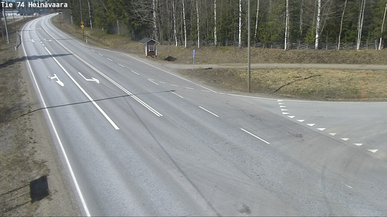 Weather Camera Image Väg 74 Åminne, Heinävaara, Joensuu, Pohjois-Karjala