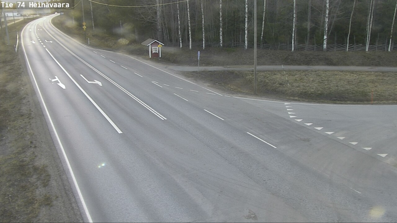 Weather Camera Image Väg 74 Åminne, Heinävaara, Joensuu, Pohjois-Karjala