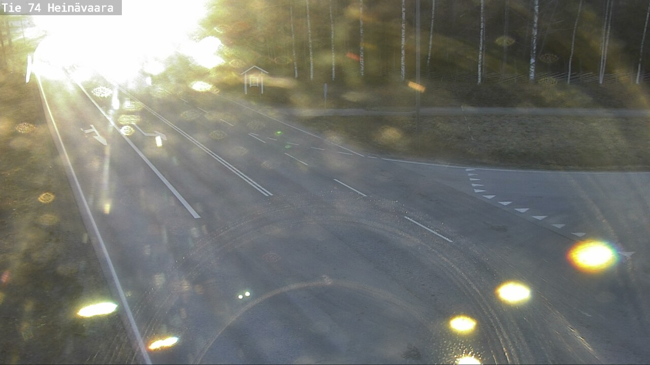 Weather Camera Image Väg 74 Åminne, Heinävaara, Joensuu, Pohjois-Karjala