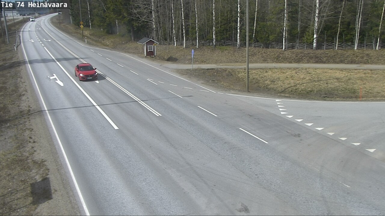 Weather Camera Image Väg 74 Åminne, Heinävaara, Joensuu, Pohjois-Karjala