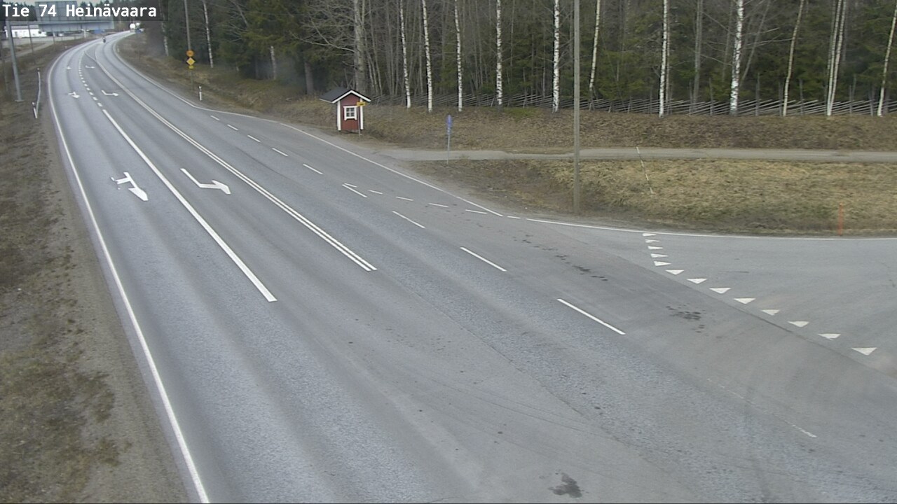 Weather Camera Image Väg 74 Åminne, Heinävaara, Joensuu, Pohjois-Karjala