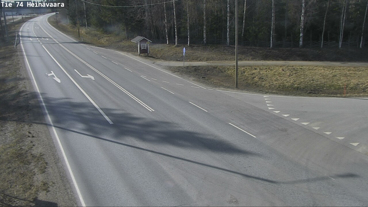 Weather Camera Image Väg 74 Åminne, Heinävaara, Joensuu, Pohjois-Karjala