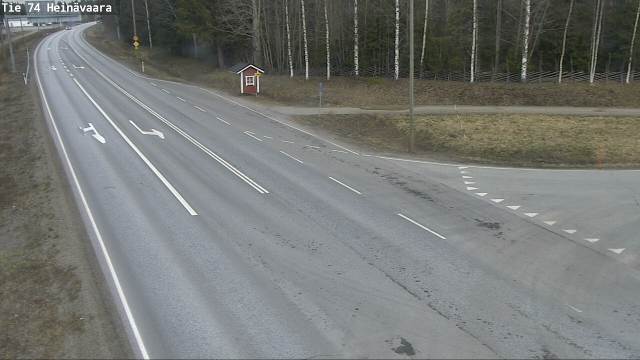 Weather Camera Image Väg 74 Åminne, Heinävaara, Joensuu, Pohjois-Karjala