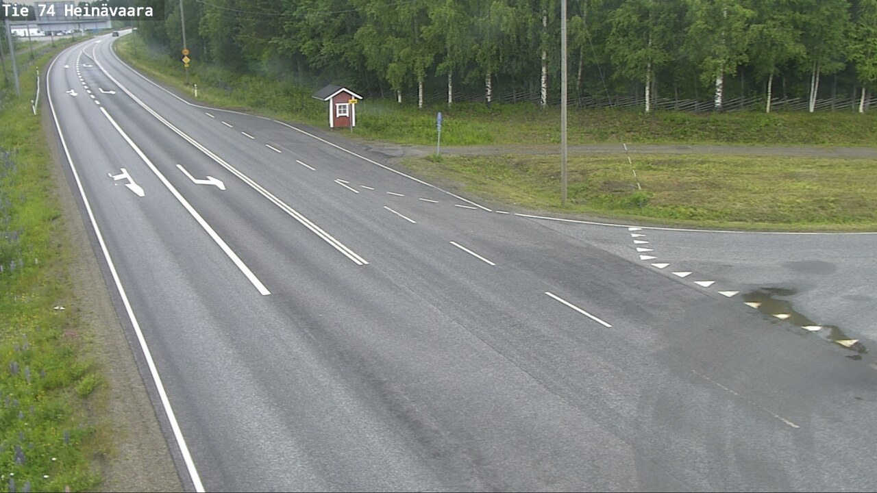 Weather Camera Image Väg 74 Åminne, Heinävaara, Joensuu, Pohjois-Karjala