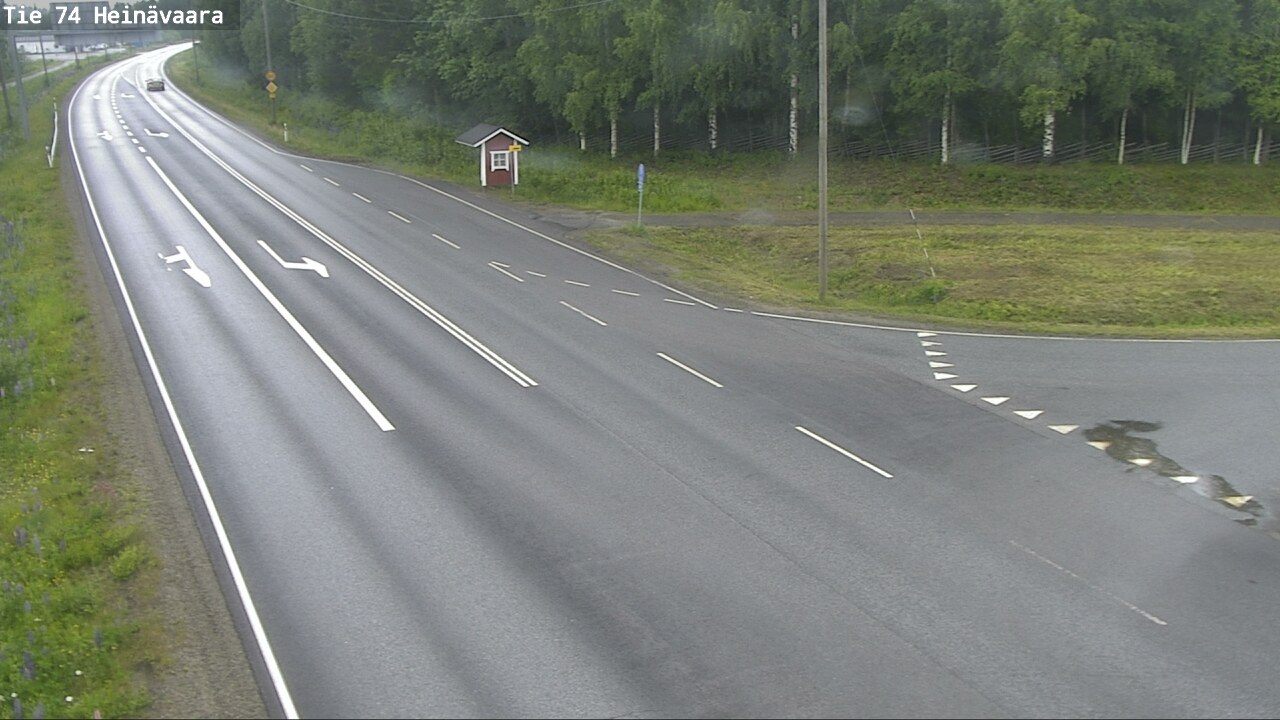 Weather Camera Image Väg 74 Åminne, Heinävaara, Joensuu, Pohjois-Karjala