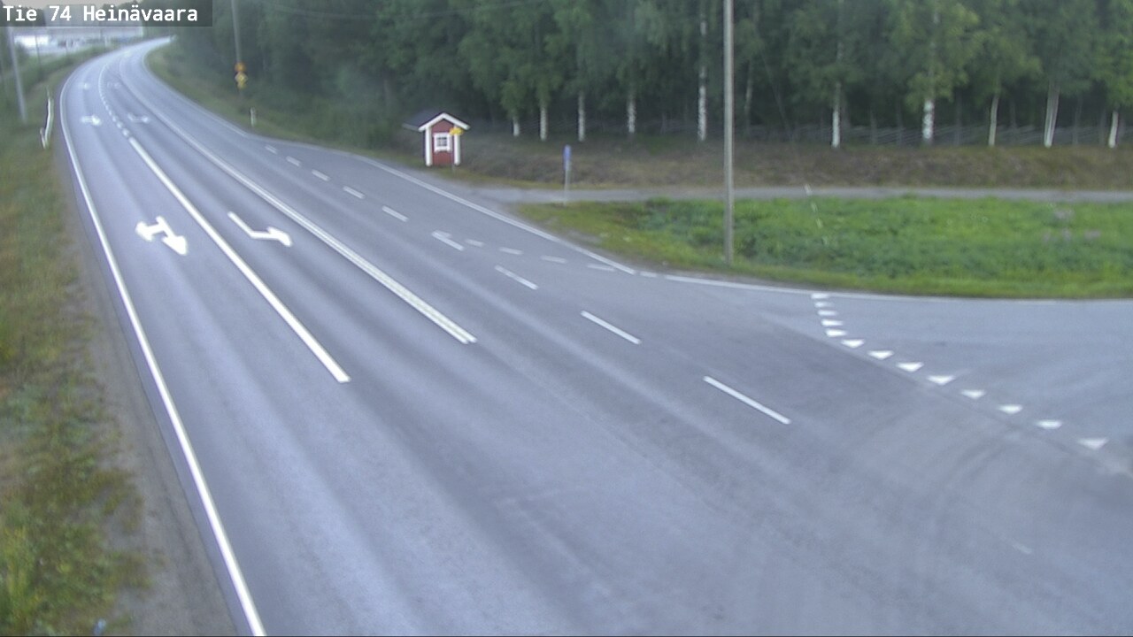 Weather Camera Image Väg 74 Åminne, Heinävaara, Joensuu, Pohjois-Karjala