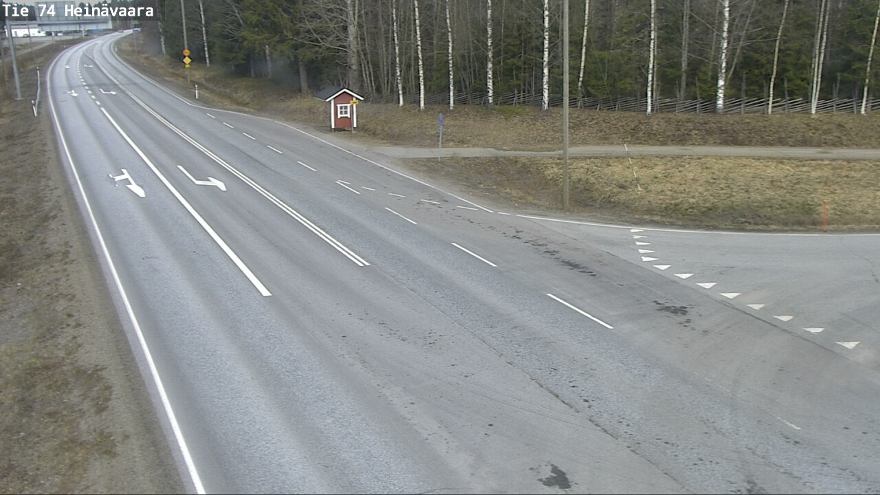 Weather Camera Image Väg 74 Åminne, Heinävaara, Joensuu, Pohjois-Karjala