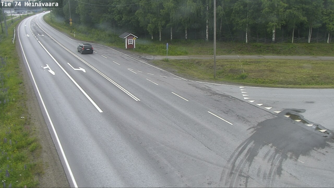 Weather Camera Image Väg 74 Åminne, Heinävaara, Joensuu, Pohjois-Karjala