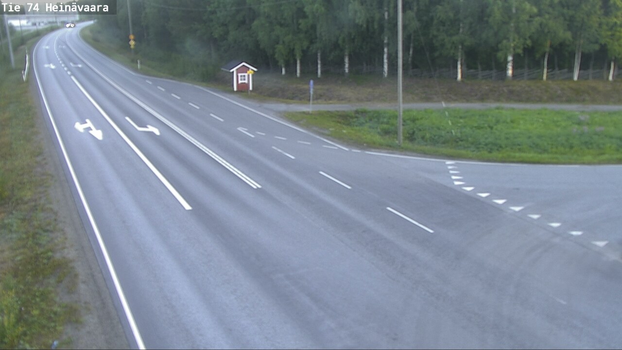 Weather Camera Image Väg 74 Åminne, Heinävaara, Joensuu, Pohjois-Karjala