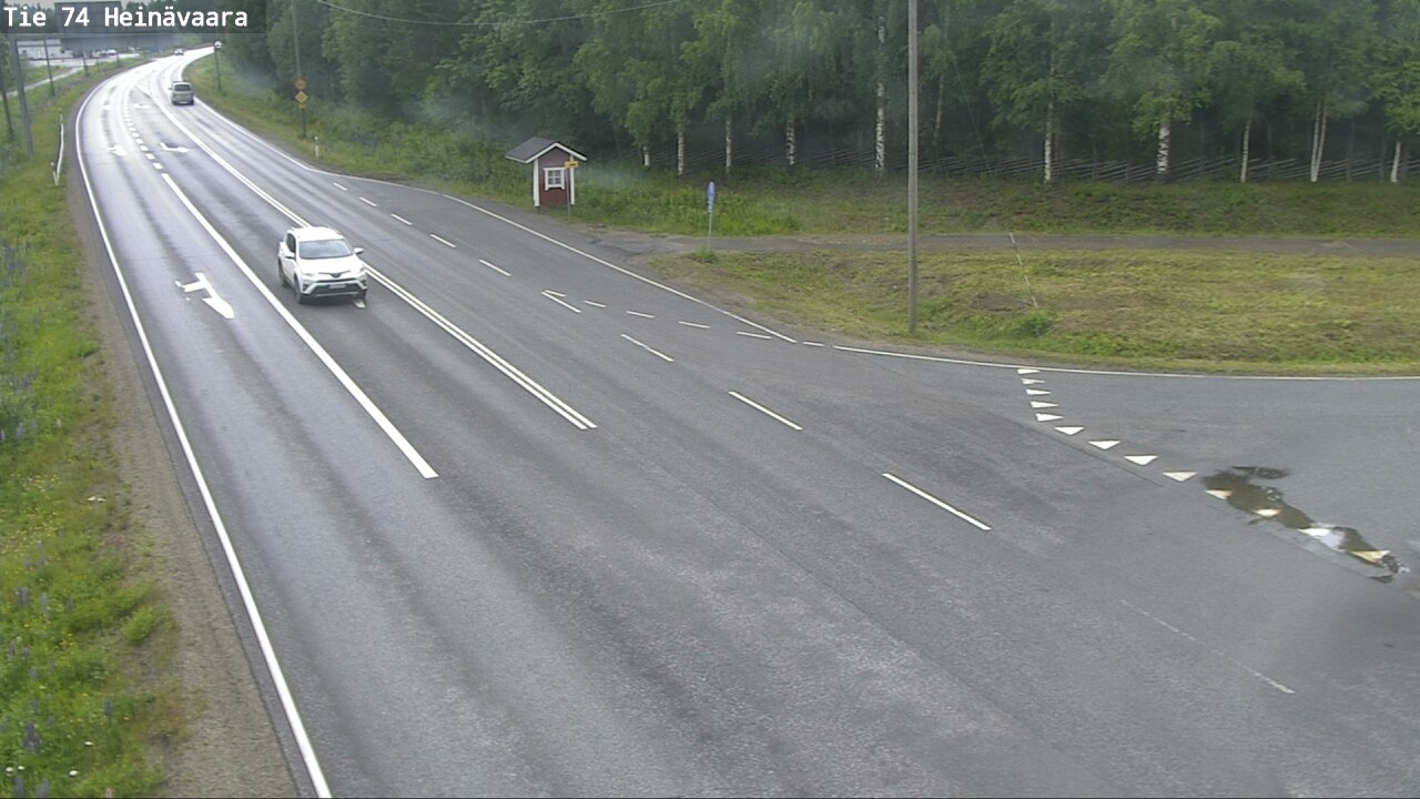 Weather Camera Image Väg 74 Åminne, Heinävaara, Joensuu, Pohjois-Karjala