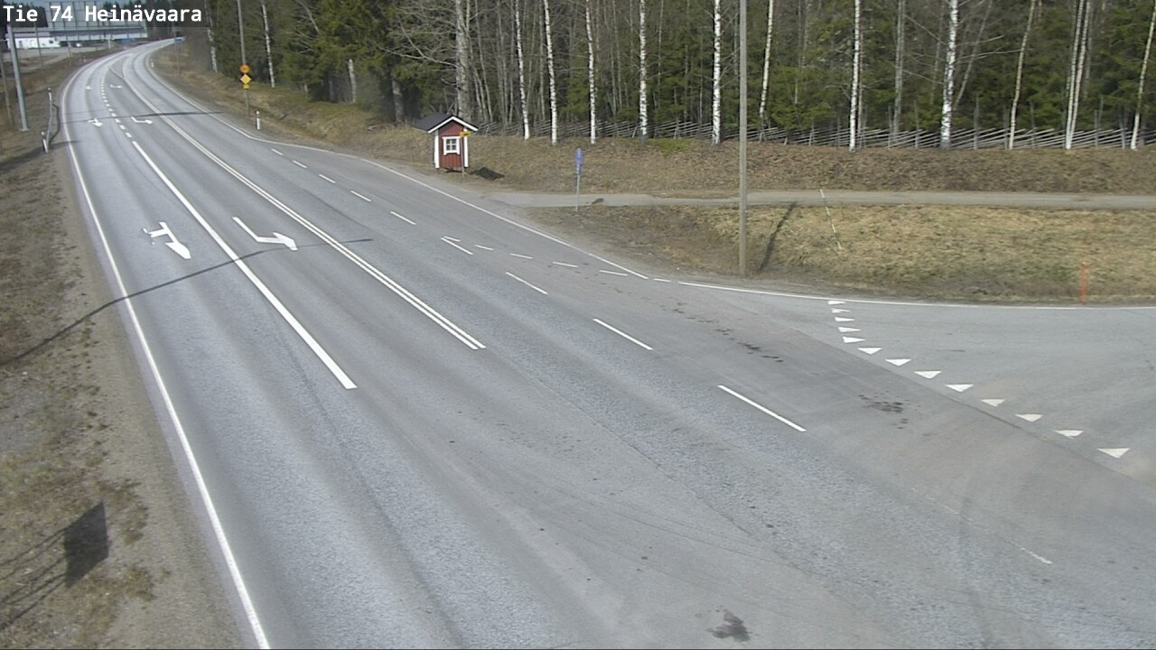 Weather Camera Image Väg 74 Åminne, Heinävaara, Joensuu, Pohjois-Karjala