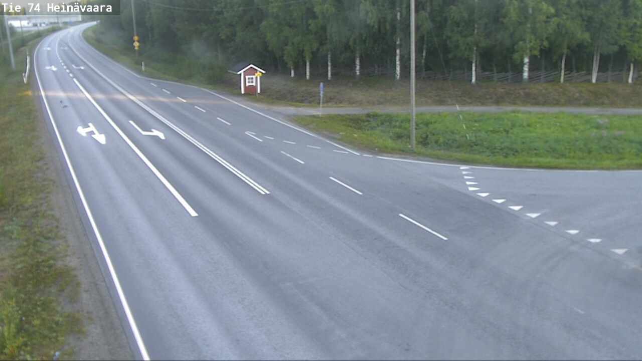 Weather Camera Image Väg 74 Åminne, Heinävaara, Joensuu, Pohjois-Karjala