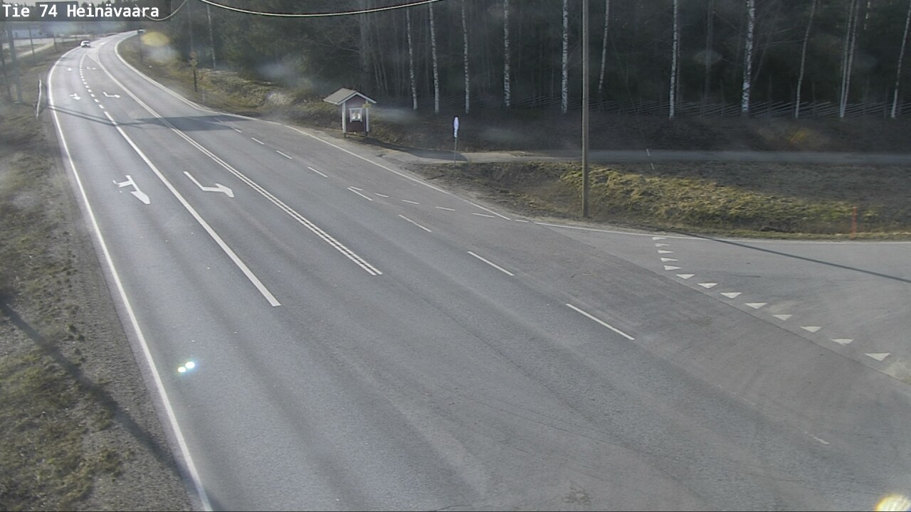 Weather Camera Image Väg 74 Åminne, Heinävaara, Joensuu, Pohjois-Karjala