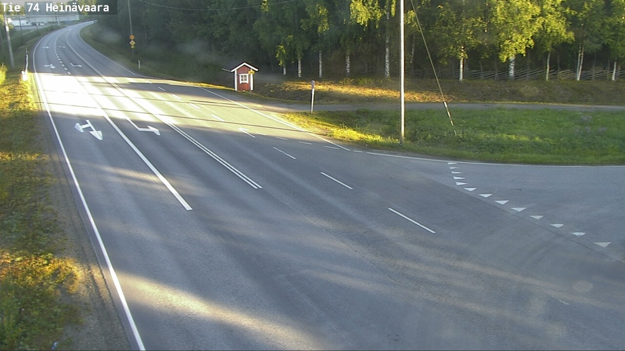 Weather Camera Image Väg 74 Åminne, Heinävaara, Joensuu, Pohjois-Karjala