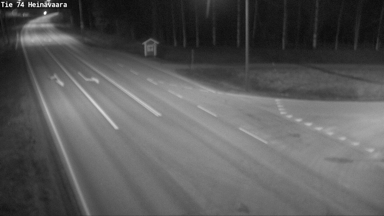 Weather Camera Image Väg 74 Åminne, Heinävaara, Joensuu, Pohjois-Karjala