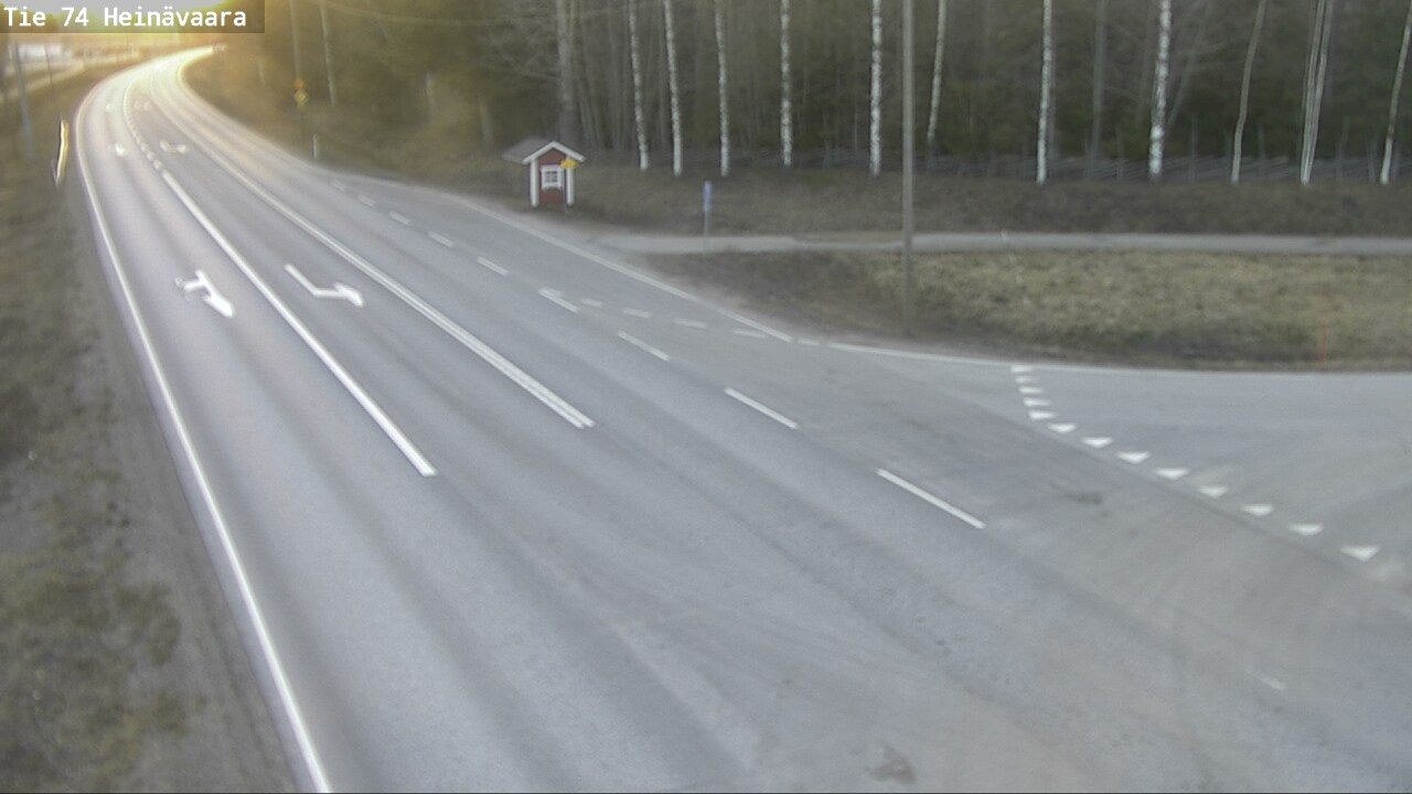 Weather Camera Image Väg 74 Åminne, Heinävaara, Joensuu, Pohjois-Karjala