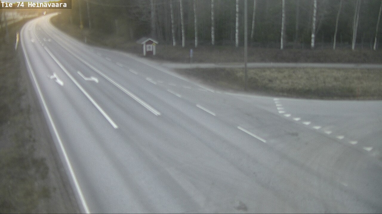 Weather Camera Image Väg 74 Åminne, Heinävaara, Joensuu, Pohjois-Karjala