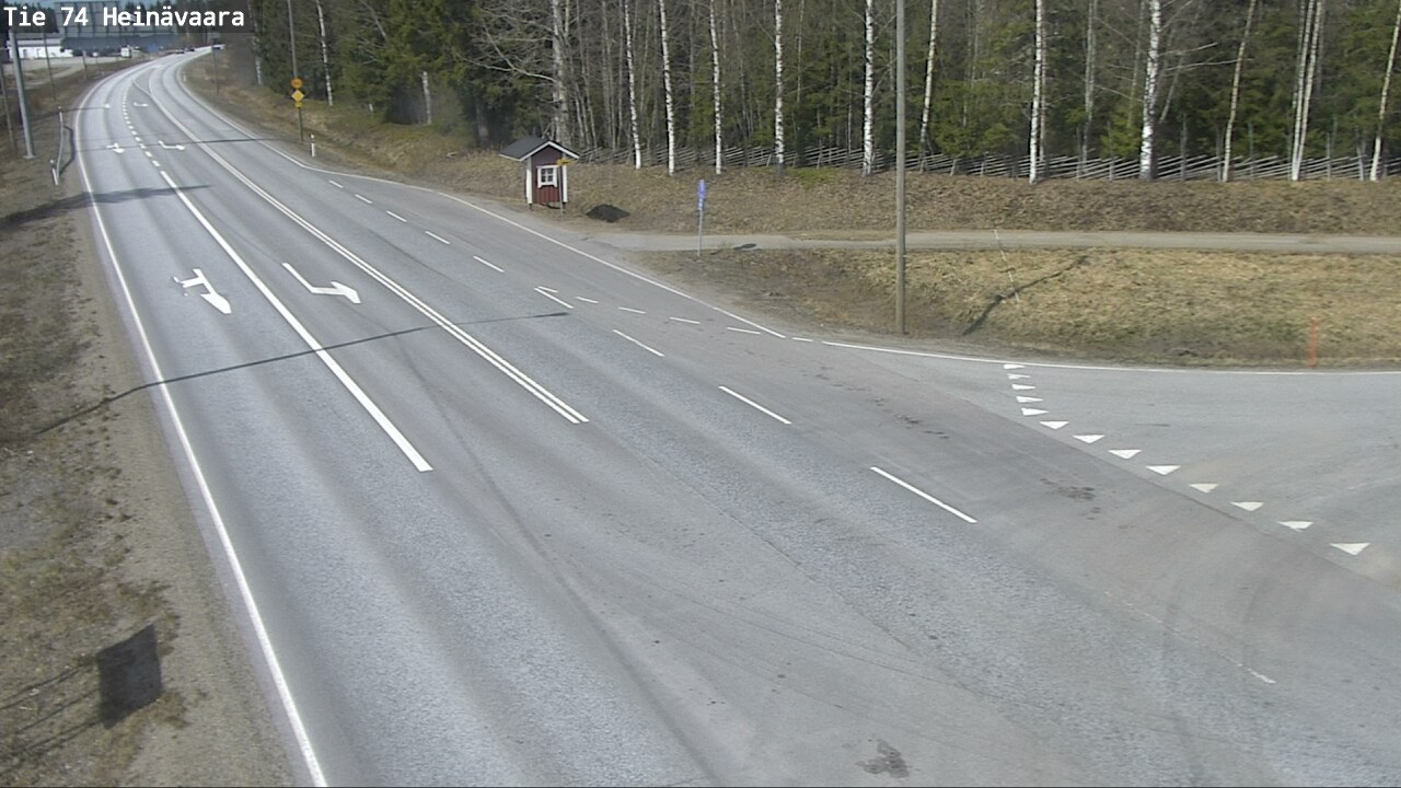 Weather Camera Image Väg 74 Åminne, Heinävaara, Joensuu, Pohjois-Karjala