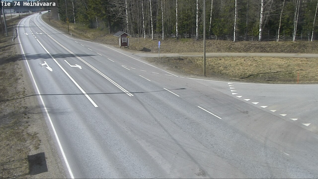 Weather Camera Image Väg 74 Åminne, Heinävaara, Joensuu, Pohjois-Karjala