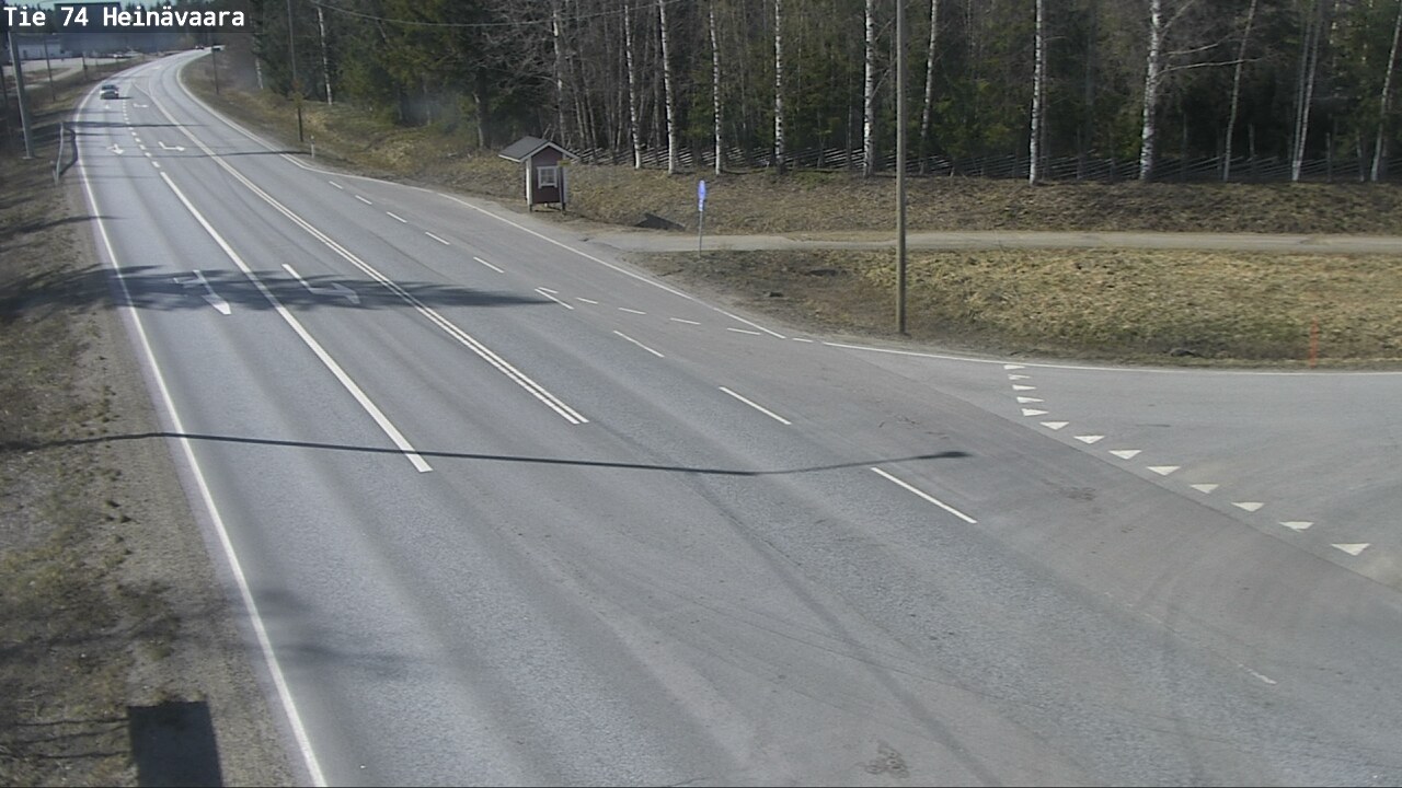 Weather Camera Image Väg 74 Åminne, Heinävaara, Joensuu, Pohjois-Karjala