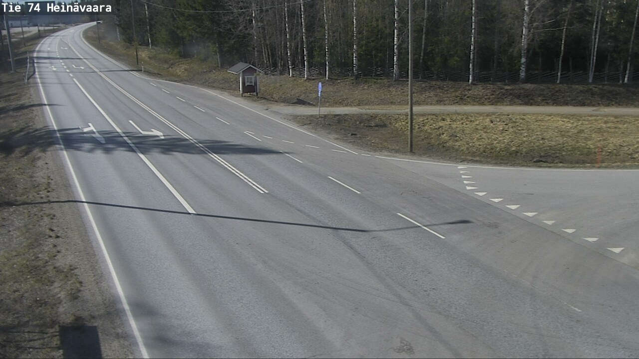 Weather Camera Image Väg 74 Åminne, Heinävaara, Joensuu, Pohjois-Karjala