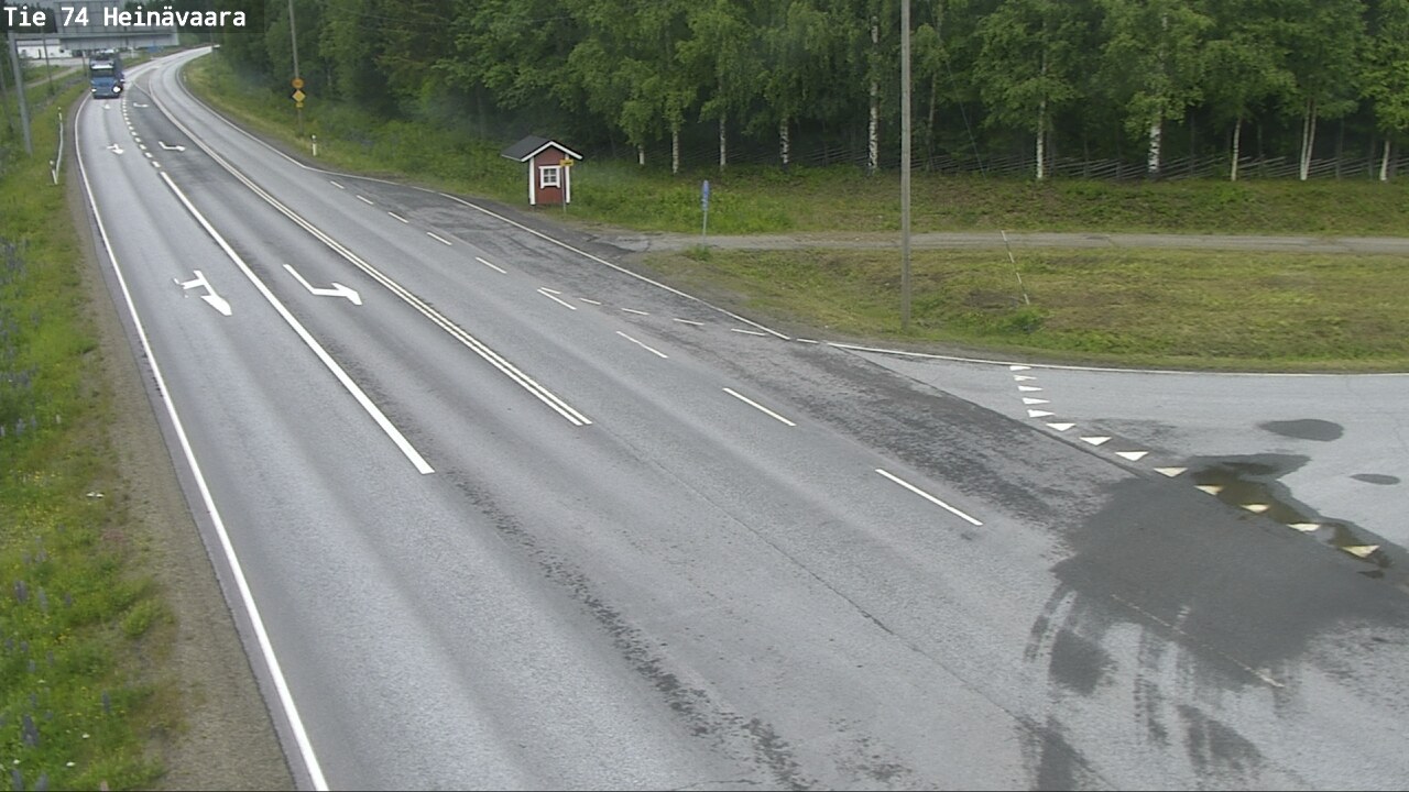 Weather Camera Image Väg 74 Åminne, Heinävaara, Joensuu, Pohjois-Karjala