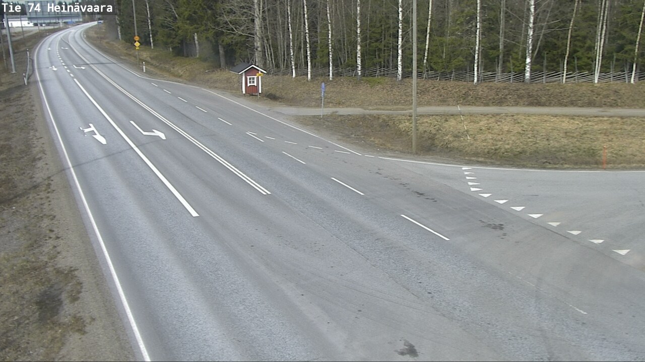 Weather Camera Image Väg 74 Åminne, Heinävaara, Joensuu, Pohjois-Karjala