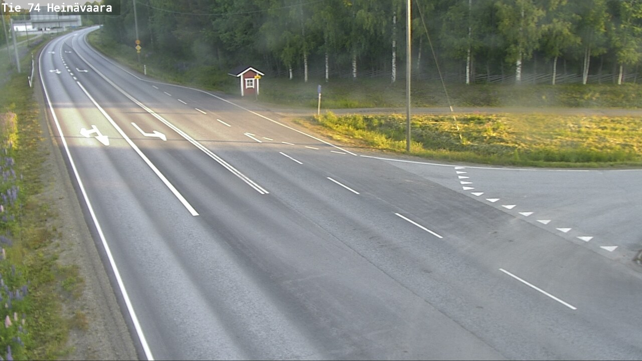 Weather Camera Image Road 74 Joensuu, Heinävaara, Joensuu, Pohjois-Karjala