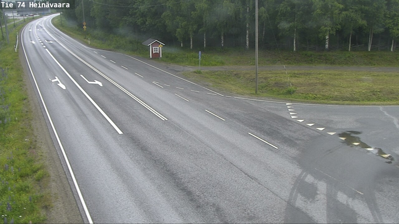 Weather Camera Image Väg 74 Åminne, Heinävaara, Joensuu, Pohjois-Karjala
