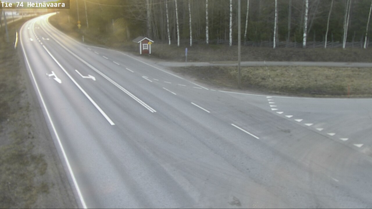 Weather Camera Image Väg 74 Åminne, Heinävaara, Joensuu, Pohjois-Karjala