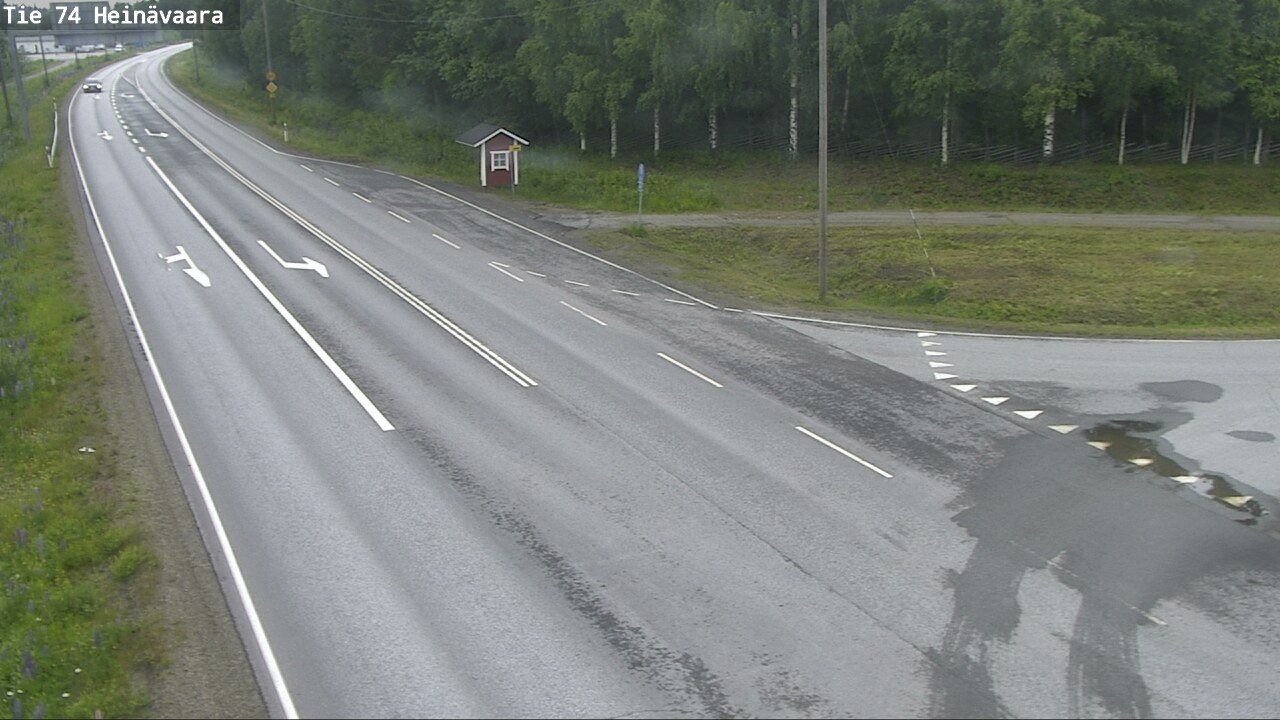 Weather Camera Image Väg 74 Åminne, Heinävaara, Joensuu, Pohjois-Karjala