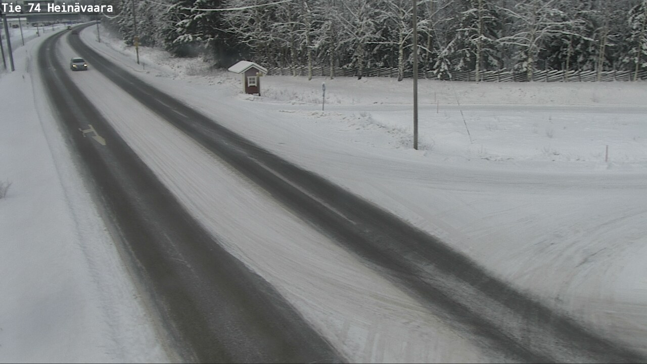 Weather Camera Image Väg 74 Åminne, Heinävaara, Joensuu, Pohjois-Karjala